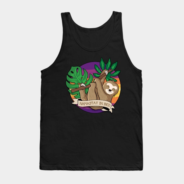 Namastay In Bed Tank Top by X-TrashPanda